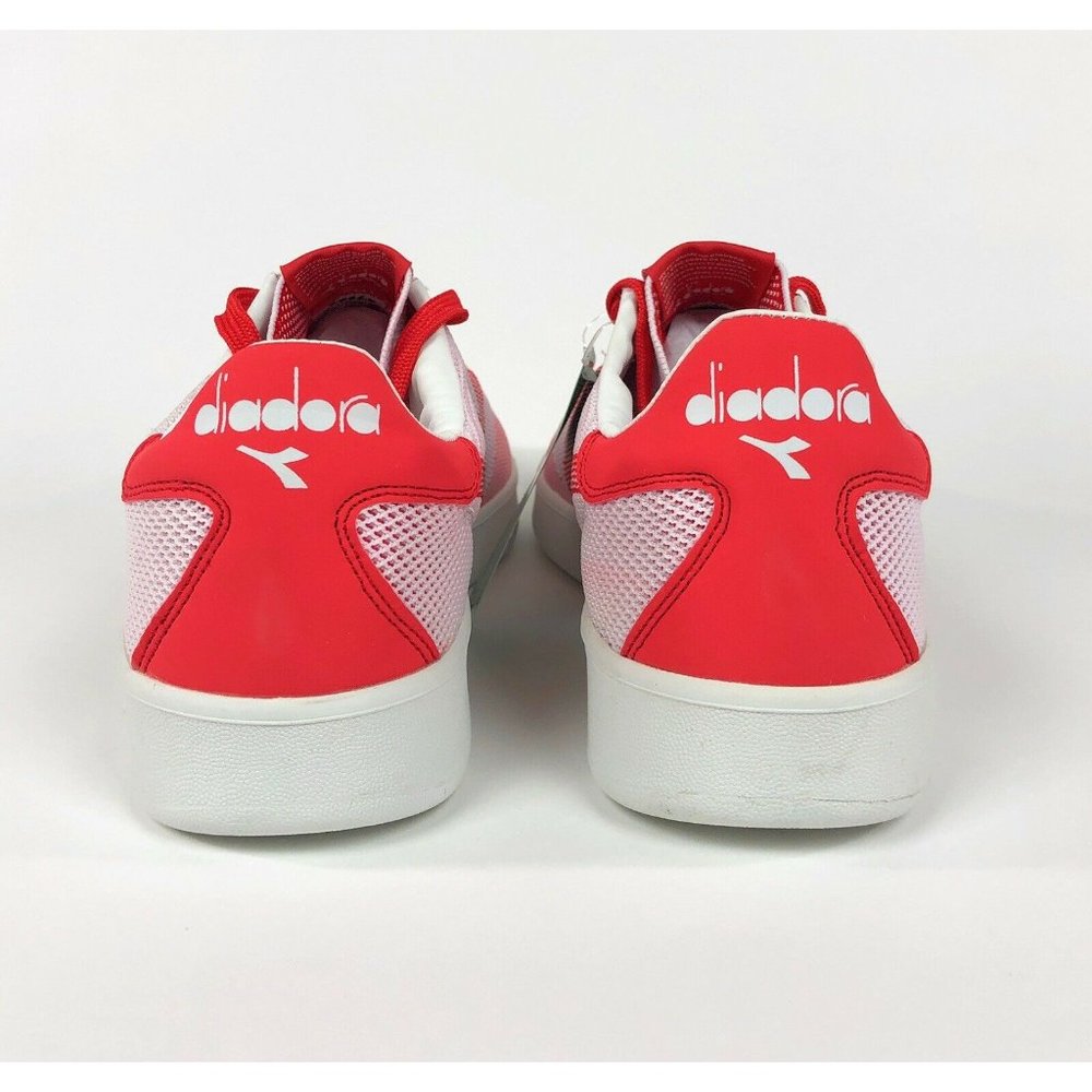 Diadora B. Elite SPW Weave Red White Low Shoes - Picture 7 of 9
